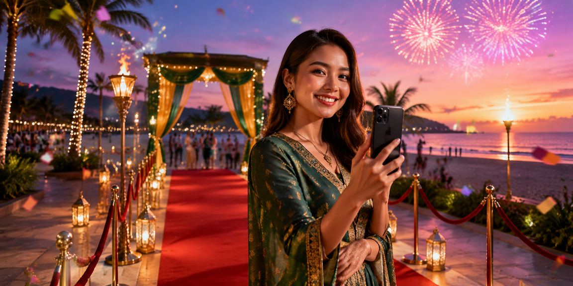 Pengguna log masuk kasino mudah alih semasa Hari Raya di Penang melalui 525i